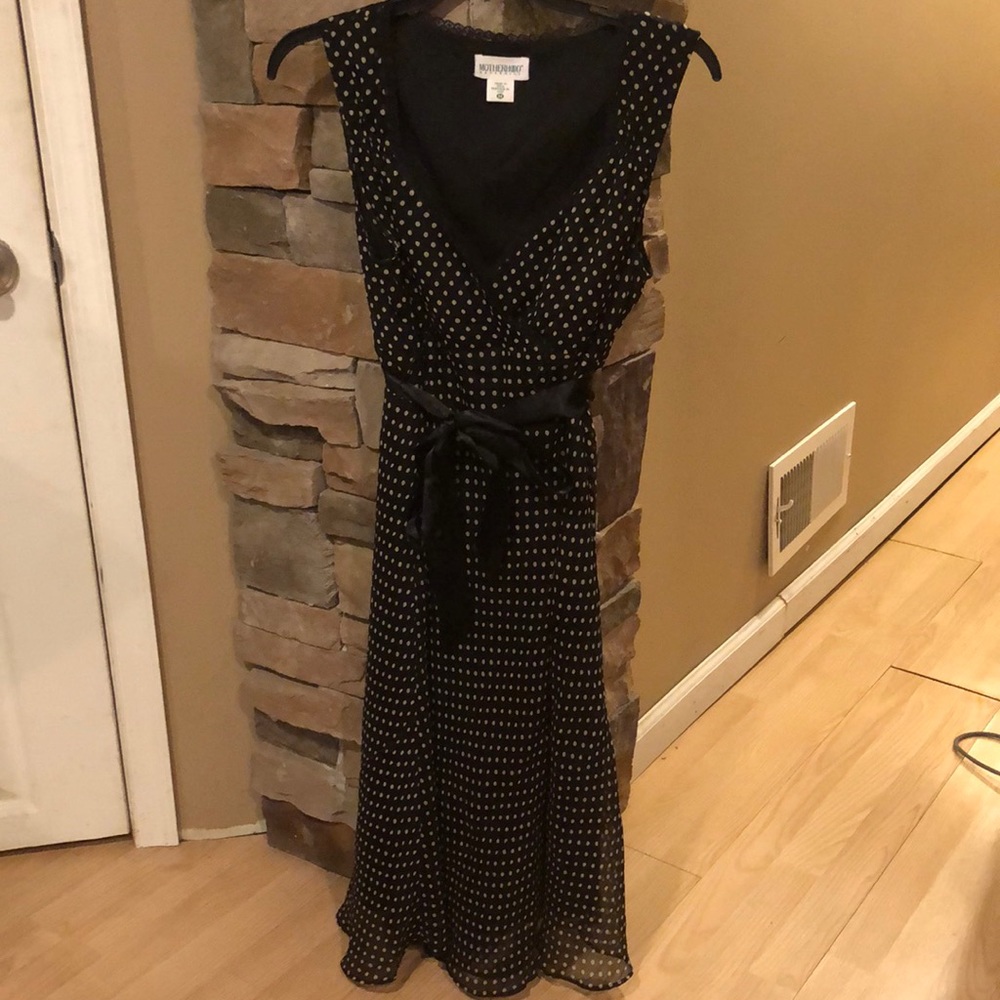 Motherhood Maternity polka dot dress medium